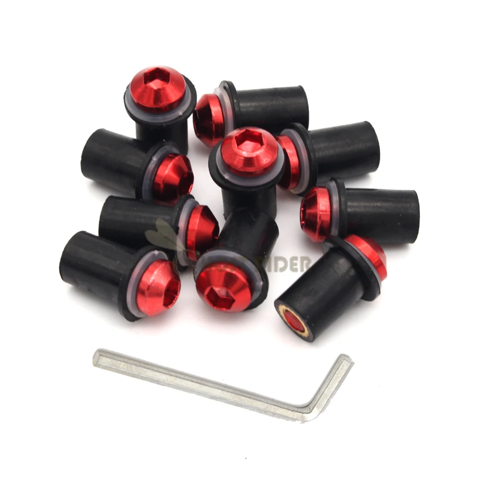 10Ps Motorcycle 5mm Windscreen Windshield Bolts Screw Nut Fastener Kit For KAWASAKI Z250 Z300 Z750 Z800 ER6N Z1000 Z1000SX
10Ps Motorcycle 5mm Windscreen Windshield Bolts Screw Nut Fastener Kit For KAWASAKI Z250 Z300 Z750 Z800 ER6N Z1000 Z1000SX