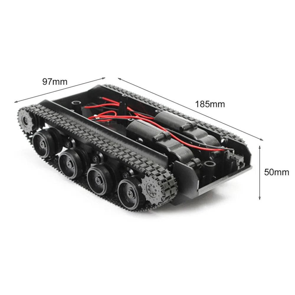 

Wenhsin Robot Tank Chassis Handmade DIY Kit Light Shock Absorbed 130 Motors Damping Balance Tank Robot Chassis for Arduino SCM