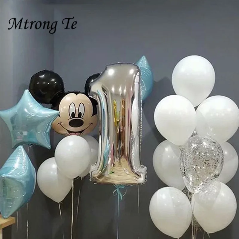 17pcs/lot Mickey Minnie Mouse Foil Balloons Silver Number balloon 1 2 3 4 5 6 7st Birthday Party Decor boy girl Kids Gift toy
17pcs/lot Mickey Minnie Mouse Foil Balloons Silver Number balloon 1 2 3 4 5 6 7st Birthday Party Decor boy girl Kids Gift toy