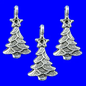 250Pcs Silver Tone Christmas Tree Metal Pendants Jewelry DIY Component Charms 11x20mm
250Pcs Silver Tone Christmas Tree Metal Pendants Jewelry DIY Component Charms 11x20mm