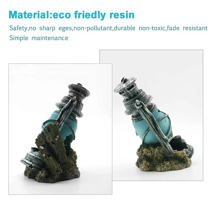 3 Aquarium Decoration Poly Resin Lighthouse Retro Resin Landscaping For Aquarium Fish Tank Nice Underwater Landscape