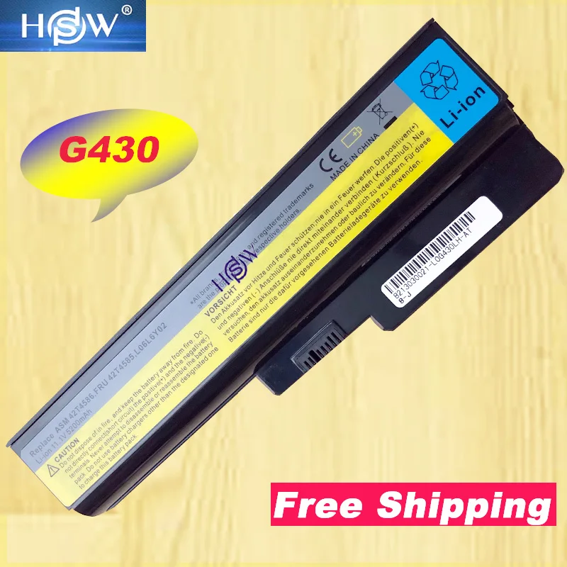 HSW Laptop battery For Lenovo 3000 G430 G450 G530 G550 N500 Z360 B460 B550 V460 V450 G455 G555 Y l08s6y02 6cell
HSW Laptop battery For Lenovo 3000 G430 G450 G530 G550 N500 Z360 B460 B550 V460 V450 G455 G555 Y l08s6y02 6cell