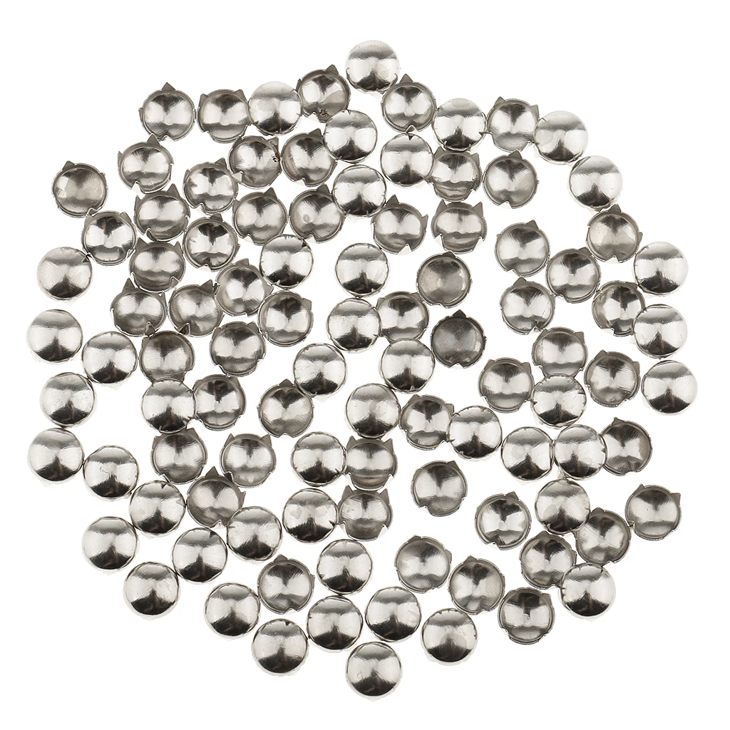 200Pcs Vintage Metal Dome Rivet Studs Spots for Clothing Hat Bag Leather Craft Decoration