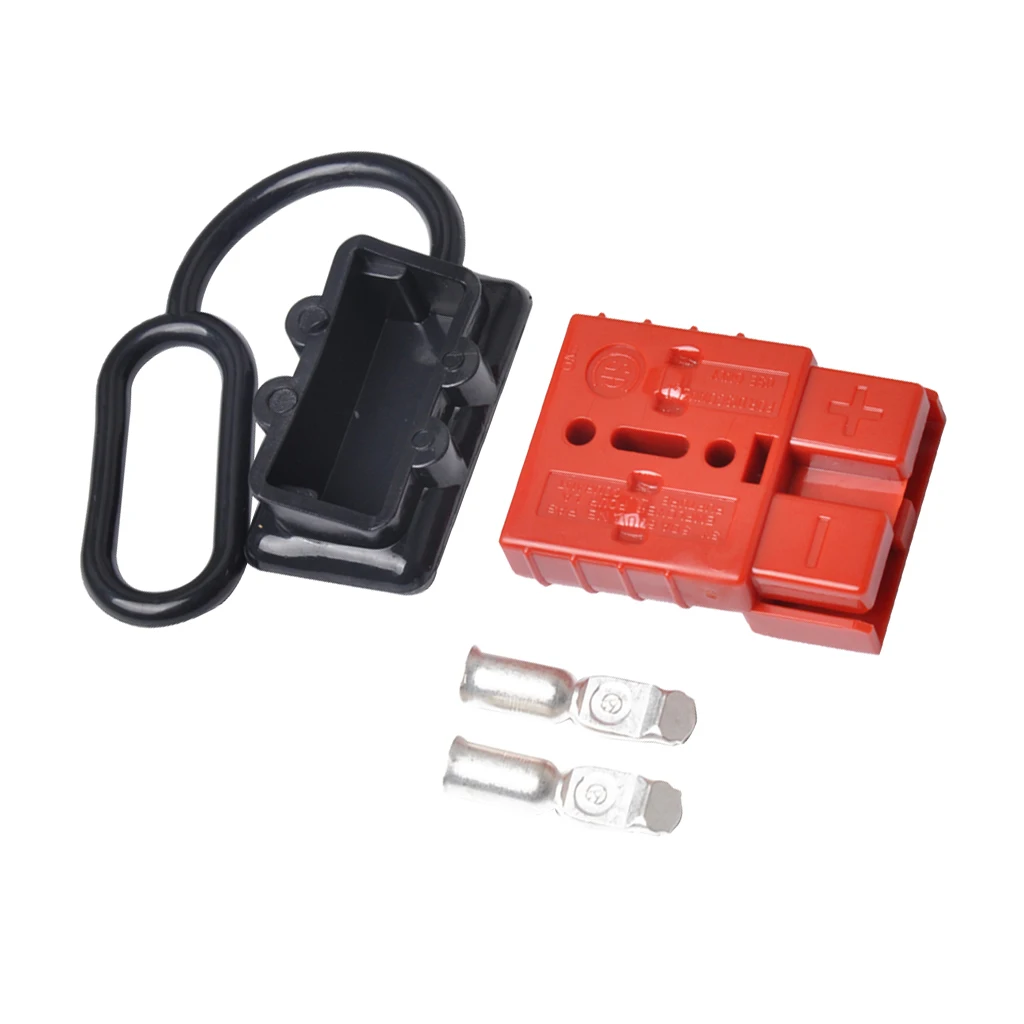 50A 600V Battery Cable Quick Connect Wire Harness Plug Disconnect Recovery Winch Connector Kit 12-24V DC