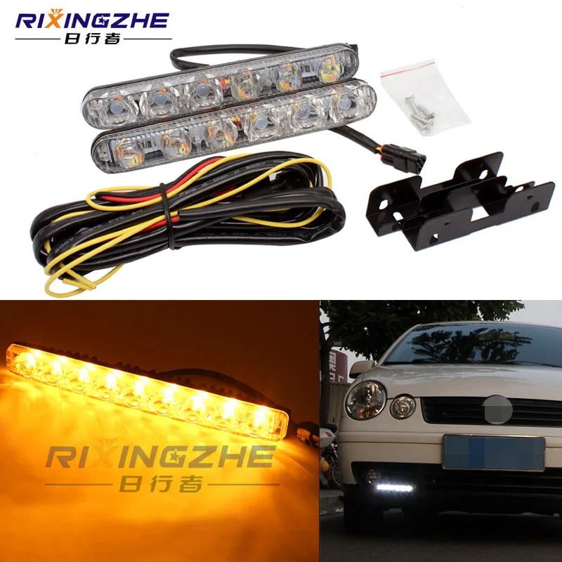 RXZ DRL LED Flowing Daytime Running Light+Turn signal Headlight bar white/yellow car-styling Super Bright 12v Waterproof
RXZ DRL LED Flowing Daytime Running Light+Turn signal Headlight bar white/yellow car-styling Super Bright 12v Waterproof