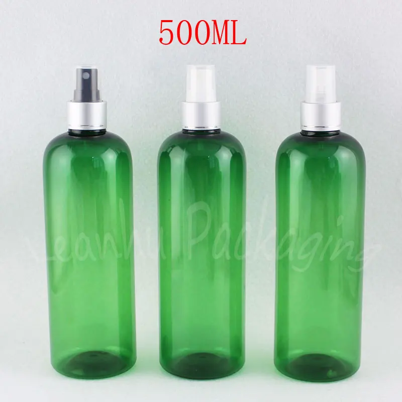 500ML Green Round Shoulder Plastic Bottle With Silver Spray Pump , 500CC Makeup Sub-bottling , Toner / Water Packaging Bottle
500ML Green Round Shoulder Plastic Bottle With Silver Spray Pump , 500CC Makeup Sub-bottling , Toner / Water Packaging Bottle