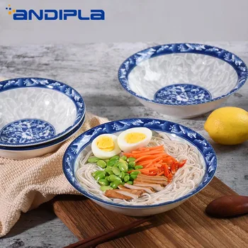 2pcs/lot Japanese Style Ceramic Bowl Blue and White Porcelain Tableware Ramen Mixing Bowls Soup Rice Bowls Fruit Salad Container
2pcs/lot Japanese Style Ceramic Bowl Blue and White Porcelain Tableware Ramen Mixing Bowls Soup Rice Bowls Fruit Salad Container