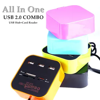 High Speed All In One 3 Ports USB 2.0 Hub Combo with Multi card Reader for tf/mirco SD/MMC/M2/MS Portable Brand New 5 Colors
High Speed All In One 3 Ports USB 2.0 Hub Combo with Multi card Reader for tf/mirco SD/MMC/M2/MS Portable Brand New 5 Colors