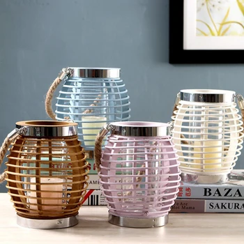 Pastoral Candlestick Creative Wooden Candle Holder Rattan Wind Lamp Living Room Furniture Decoration
Pastoral Candlestick Creative Wooden Candle Holder Rattan Wind Lamp Living Room Furniture Decoration