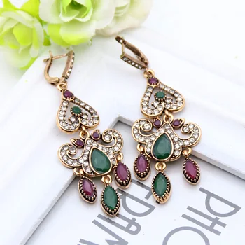 Fashion Vintage Morocco Earrings For Women Antique Water Drop Gold Color Brincos Arabesque Ethnic Engagement Party Festival Gift
Fashion Vintage Morocco Earrings For Women Antique Water Drop Gold Color Brincos Arabesque Ethnic Engagement Party Festival Gift