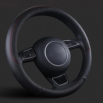 KKYSYELVA 5color PU Leather Universal Car Steering-wheel Cover 38CM Car-styling Sport Auto Steering Wheel Covers Anti-Slip
KKYSYELVA 5color PU Leather Universal Car Steering-wheel Cover 38CM Car-styling Sport Auto Steering Wheel Covers Anti-Slip