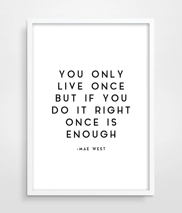 Mae West Quote - Sophisticated Woman Art - Film Star - Hollywood - Bedroom Decor - Wall Decor - Awesome Quote - Typography Print-1