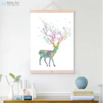 Modern Watercolor Abstract Dear Tree Bird Wooden Framed Canvas Paintings Girl Room Decor Wall Art Print Pictures Poster Scroll
Modern Watercolor Abstract Dear Tree Bird Wooden Framed Canvas Paintings Girl Room Decor Wall Art Print Pictures Poster Scroll