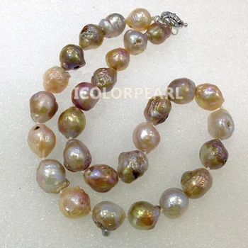 WEICOLOR 11-14cm Colorful Irregular Waterdrop Real Natural Freshwater Pearl Jewelry Necklace
WEICOLOR 11-14cm Colorful Irregular Waterdrop Real Natural Freshwater Pearl Jewelry Necklace