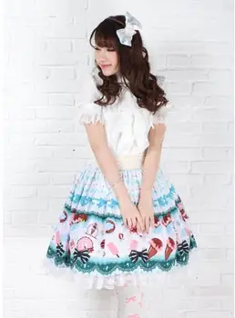 Lolita Sweet Princess Sky Blue Ice Cream and Bow Printed Pleated Lace Skirt for Girl
Lolita Sweet Princess Sky Blue Ice Cream and Bow Printed Pleated Lace Skirt for Girl