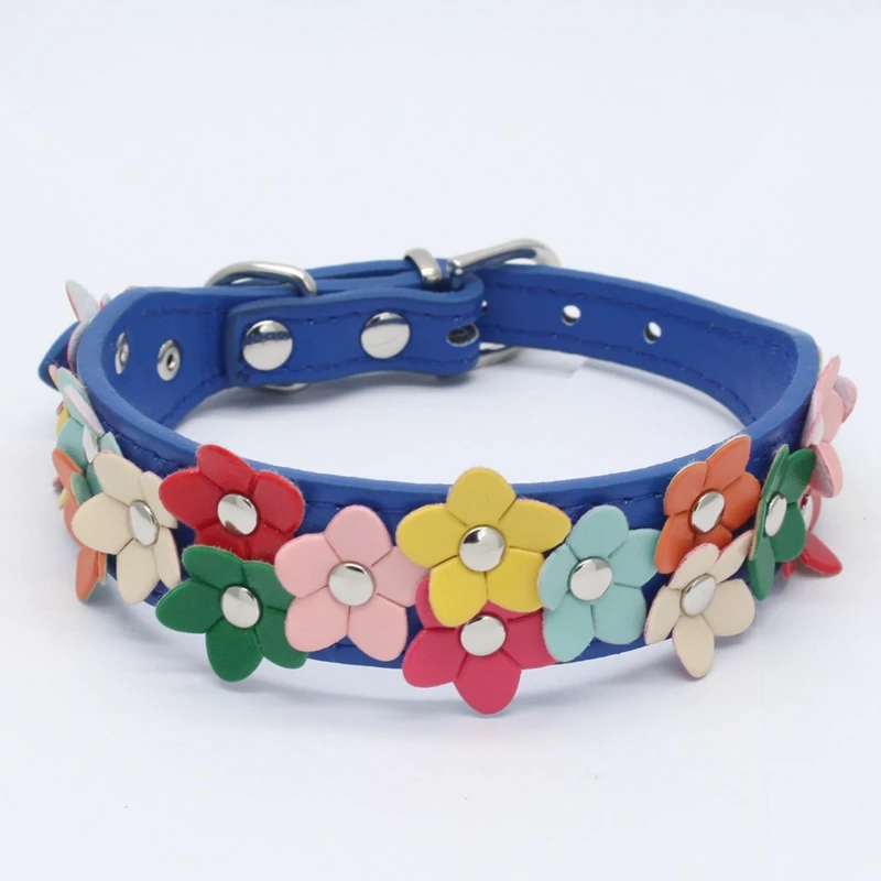 Fashion Colourful Flower Pet Dog Collar Genuine Leather Pu Pet Traction Collar Necklet Pet Products Chihuahuas
Fashion Colourful Flower Pet Dog Collar Genuine Leather Pu Pet Traction Collar Necklet Pet Products Chihuahuas