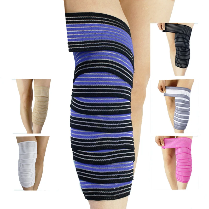 Elasticity Knee Pad bandage Winding Pressurized Wrist Legging Calf Thigh Protector Elasticity Knee Pad bandage Winding Pressurized Wrist Legging Calf Thigh Protector