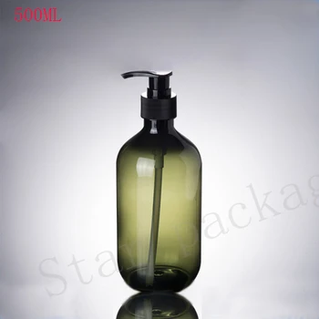 500ml empty green cosmetic PET container with lotion pump ,500cc Shampoo, shower repackaging screw pump bottle
500ml empty green cosmetic PET container with lotion pump ,500cc Shampoo, shower repackaging screw pump bottle