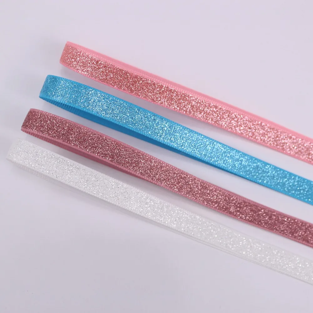 10yards 3/8'' 9mm solid color full glitter grosgrain polyester pink rose gold white ribbon
10yards 3/8'' 9mm solid color full glitter grosgrain polyester pink rose gold white ribbon