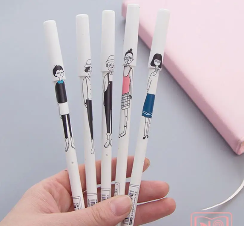 2pcs/lot Korea Lovely cartoon couple anime Kawaii creative black Gel pen Stationery Office School Supplies
2pcs/lot Korea Lovely cartoon couple anime Kawaii creative black Gel pen Stationery Office School Supplies