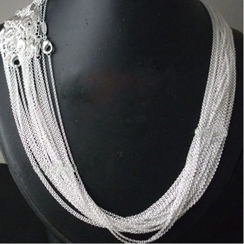 wholesale 50pcs/lot 925 Sterling Silver 1mm Link Rolo Chain 16",18" ,20",22",24 inch,fashion silver chain 925 women Jewelry
wholesale 50pcs/lot 925 Sterling Silver 1mm Link Rolo Chain 16",18" ,20",22",24 inch,fashion silver chain 925 women Jewelry