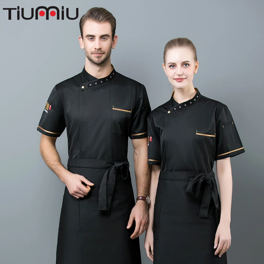 Chef Uniform Embroidery Cool Short Sleeve Chef Jacket Wholesale Custom Logo Work Shirts Food Service Canteen Kitchen Uniform
Chef Uniform Embroidery Cool Short Sleeve Chef Jacket Wholesale Custom Logo Work Shirts Food Service Canteen Kitchen Uniform