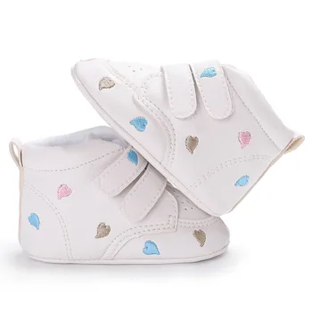 Infant Newborn Baby Girls heart-shaped Embroidery Hight Cut Shoes First Walkers Sneakers Anti-slip Soft Sole Toddler Shoes
Infant Newborn Baby Girls heart-shaped Embroidery Hight Cut Shoes First Walkers Sneakers Anti-slip Soft Sole Toddler Shoes