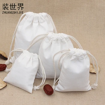 5pcs/lot 10*14.5cm Canvas Bag Pouch Wholesale Logo Print Drawstring White Gift Bags Candies Food Cookie Packaging Bags
5pcs/lot 10*14.5cm Canvas Bag Pouch Wholesale Logo Print Drawstring White Gift Bags Candies Food Cookie Packaging Bags