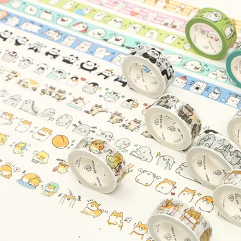 1.5 cm Wide Round Animal Panda Penguin Raccoon Duck Washi Tape Adhesive Tape DIY Scrapbooking Sticker Label Masking Tape
1.5 cm Wide Round Animal Panda Penguin Raccoon Duck Washi Tape Adhesive Tape DIY Scrapbooking Sticker Label Masking Tape
