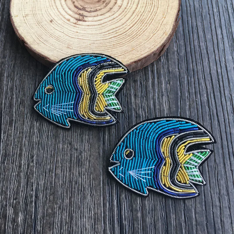 Hand embroidery new Indian Ocean blue fish silk brooch High - grade deserve to act the role of it
Hand embroidery new Indian Ocean blue fish silk brooch High - grade deserve to act the role of it