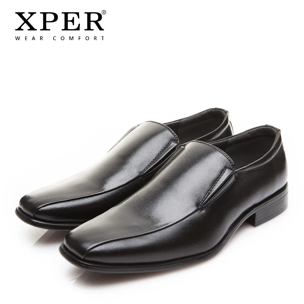 XPER брендовые Модные Мужские модельные туфли Для мужчин комфорт Бизнес обувь без