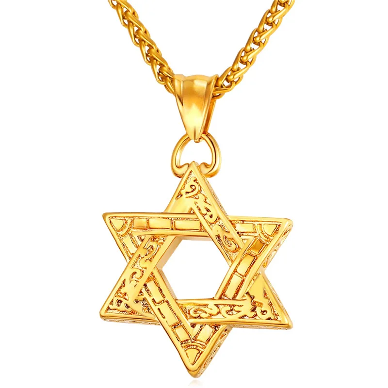 Kpop Magan David Star Necklace Women Men Gold/Rose Gold/Black Gun Color Stainless Steel Israel Jewish Necklaces Pendants P129
Kpop Magan David Star Necklace Women Men Gold/Rose Gold/Black Gun Color Stainless Steel Israel Jewish Necklaces Pendants P129