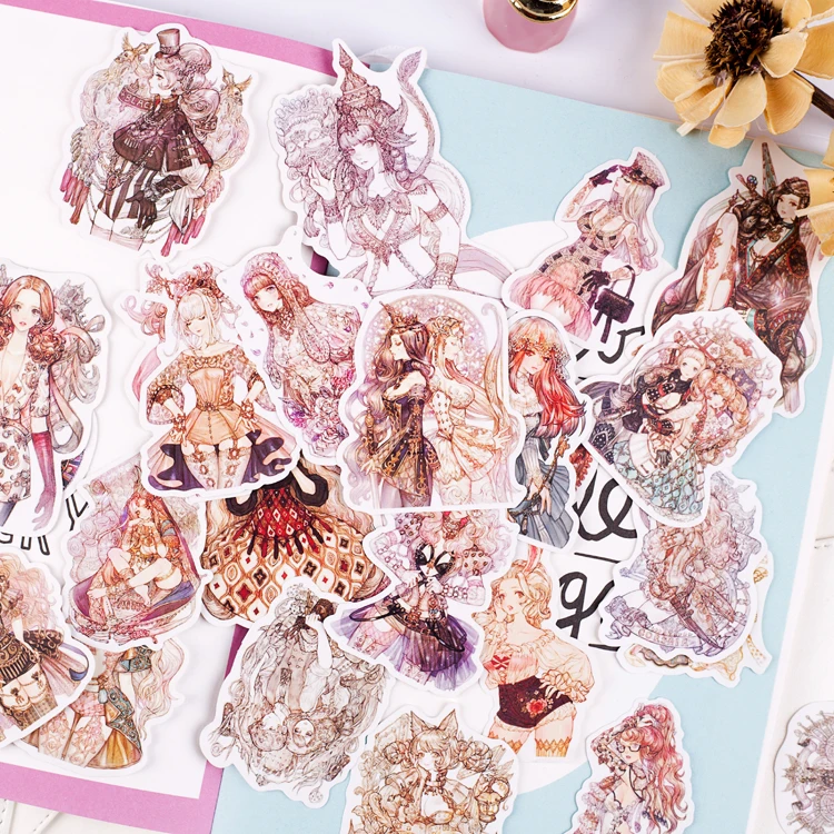 40pcs/lot Watercolor Anime girl Gothic Girl Lolita Decoration Stationery Sticker Diy Ablum Diary Scrapbooking Kawaii Stationery
40pcs/lot Watercolor Anime girl Gothic Girl Lolita Decoration Stationery Sticker Diy Ablum Diary Scrapbooking Kawaii Stationery