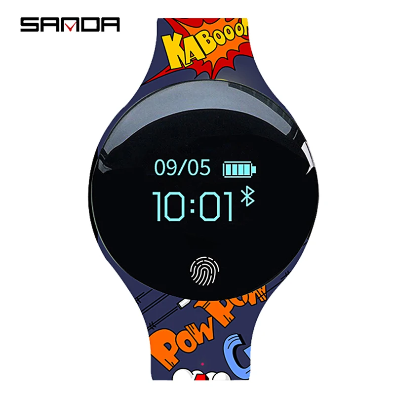 SANDA Bluetooth 4 0 смарт-браслет часы Шагомер Спорт светодиодный цифровой силиконовый