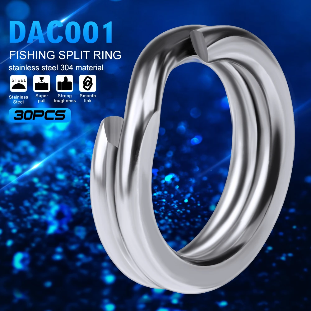 30pcs Fishing Split Rings for Crank Hard Bait Silver Stainless Steel 3#-8# Double Loop Split Open Carp Tool Fishing Accessories
30pcs Fishing Split Rings for Crank Hard Bait Silver Stainless Steel 3#-8# Double Loop Split Open Carp Tool Fishing Accessories