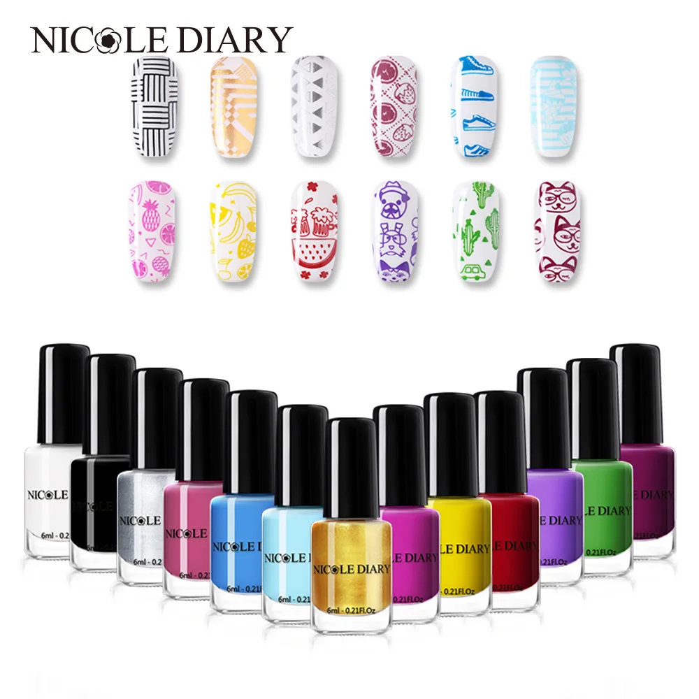 NICOLE DIARY 1Bottle 6ml Nail Stamping Polish Nail Art Stamp Plate Printing Polish Candy Nail Colors Nail Art Varnish
NICOLE DIARY 1Bottle 6ml Nail Stamping Polish Nail Art Stamp Plate Printing Polish Candy Nail Colors Nail Art Varnish