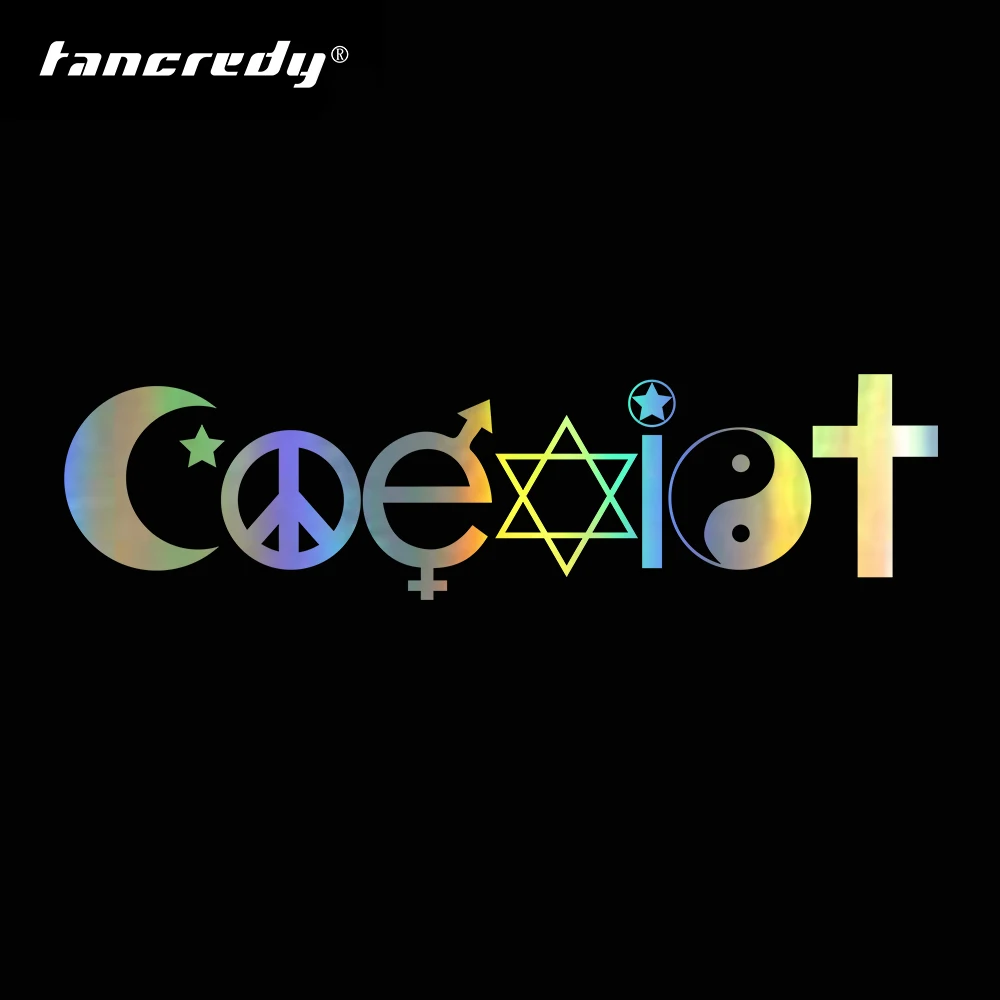 Cartoon COEXIST Graphic Design Creative Car Styling Words Sticker Vinyl Car Bumper Body Window Stickers and Decals Accessories
Cartoon COEXIST Graphic Design Creative Car Styling Words Sticker Vinyl Car Bumper Body Window Stickers and Decals Accessories