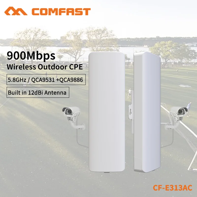 COMFAST 900Mbps Wireless Outdoor CPE for IP Camera Bridge 5.8G 3-5KM Long Range Wireless Outdoor CPE Nanostation Wifi CF-E313AC
COMFAST 900Mbps Wireless Outdoor CPE for IP Camera Bridge 5.8G 3-5KM Long Range Wireless Outdoor CPE Nanostation Wifi CF-E313AC
