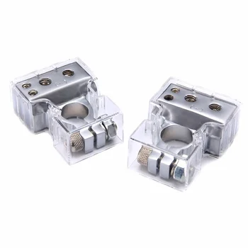 1 Pair Car Silver Plated Battery Terminal Set 2 4 8 Gauge AWG Positive & Negative Battery Clamp Terminal with Cover Mayitr
1 Pair Car Silver Plated Battery Terminal Set 2 4 8 Gauge AWG Positive & Negative Battery Clamp Terminal with Cover Mayitr