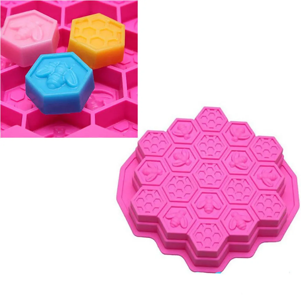 19 Cavity Silicone Cake Mold Bee Honeycomb Cake Chocolate Cookie Soap Candle Biscuit Candy Mould Baking Kitchen Tool @28
19 Cavity Silicone Cake Mold Bee Honeycomb Cake Chocolate Cookie Soap Candle Biscuit Candy Mould Baking Kitchen Tool @28