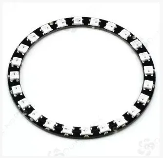 24 channel WS2812 5050 RGB LED circular lights built-in full color-driven development board 
24 channel WS2812 5050 RGB LED circular lights built-in full color-driven development board