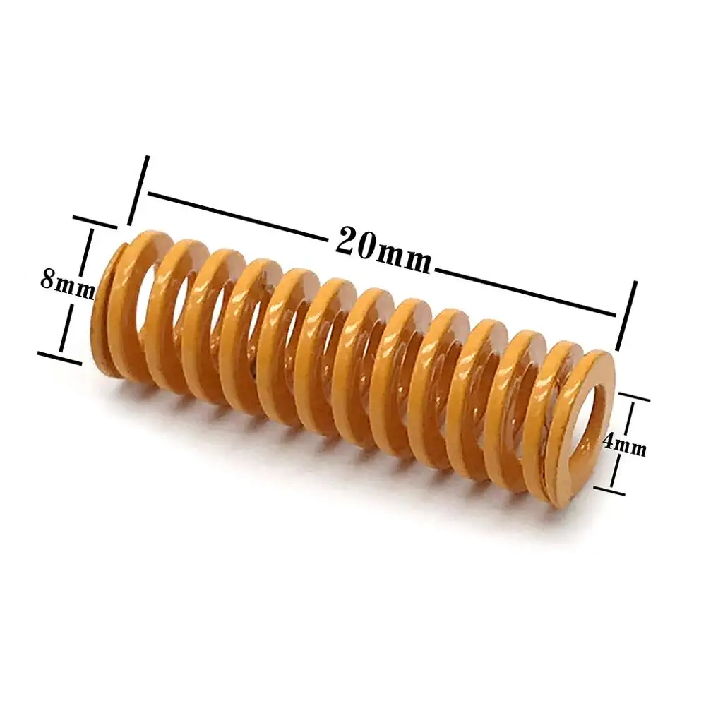 10PCS 3D Printer Accessories 0.31 in OD 0.8 in Length Compression Springs for Ender 3S Heat bed Bottom Connect Leveling @X
10PCS 3D Printer Accessories 0.31 in OD 0.8 in Length Compression Springs for Ender 3S Heat bed Bottom Connect Leveling @X