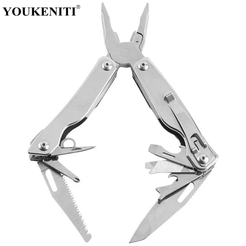 11 in 1 Multi-function Outdoor Tool Clamp Stainless Steel Pliers Portable Folding Tool EDC Equipment Pocket Camping Gear Kits
11 in 1 Multi-function Outdoor Tool Clamp Stainless Steel Pliers Portable Folding Tool EDC Equipment Pocket Camping Gear Kits