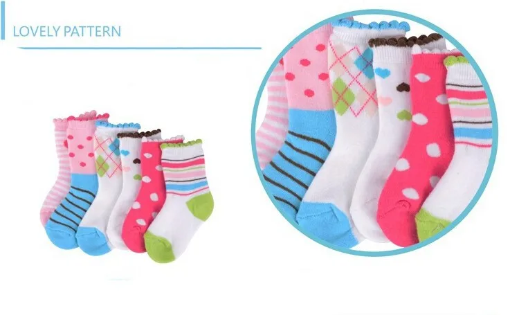 2015 NEW Baby Socks 0-24 Months 6 pieceslot Newborn Baby GirlBoy Toddler Socks Infant Unisex Autumn Winter Socks for Baby (12)