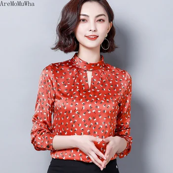 AreMoMuWha Silk Shirt Women's Long Sleeve Spring 2019 New Women's Korean Professional Fashion Shirt Satin Shirt Blouse Women 897
AreMoMuWha Silk Shirt Women's Long Sleeve Spring 2019 New Women's Korean Professional Fashion Shirt Satin Shirt Blouse Women 897