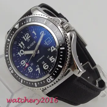 44mm Bliger Black Dial Luminous marks Rotating Bezel Calendar Stainless steel Case Luxury Automatic Movement men's Watch
44mm Bliger Black Dial Luminous marks Rotating Bezel Calendar Stainless steel Case Luxury Automatic Movement men's Watch