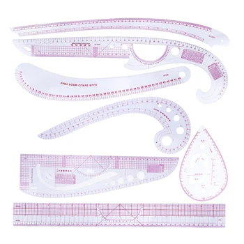 7 Stlye Fashion Metric Ruler Set French Curve Pattern Grading Rulers Styling Design Sewing Tool for DIY Clothing
7 Stlye Fashion Metric Ruler Set French Curve Pattern Grading Rulers Styling Design Sewing Tool for DIY Clothing