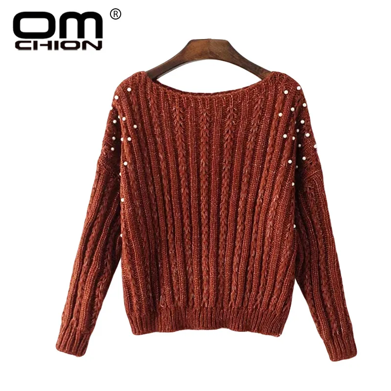 OMCHION Sueter Mujer 2018 Slash Neck Women Sweaters And Pullovers Long Sleeve Casual Jumper Beading Knitted Sweater WMY90
OMCHION Sueter Mujer 2018 Slash Neck Women Sweaters And Pullovers Long Sleeve Casual Jumper Beading Knitted Sweater WMY90