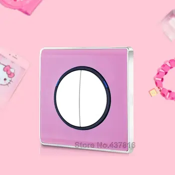 Free Shipping Colorful Pink Click Switch,2Gang 1Way/ 2Way, Push Button Switch Pressure Switch Light Wall Switch LED Nightlight
Free Shipping Colorful Pink Click Switch,2Gang 1Way/ 2Way, Push Button Switch Pressure Switch Light Wall Switch LED Nightlight