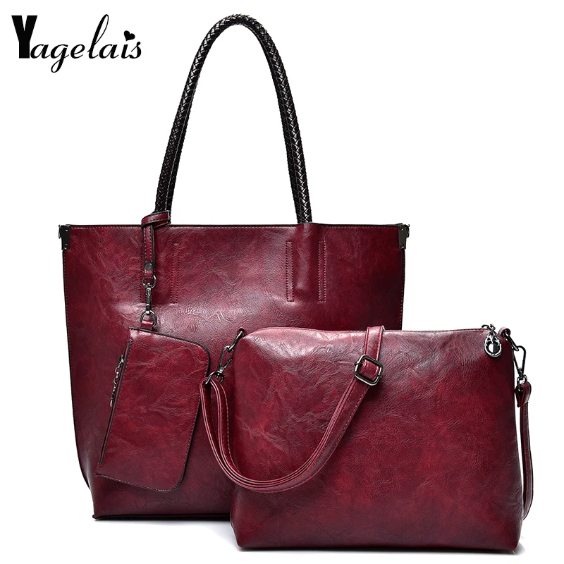 Women Leather Handbags Luxury Solid Color 3 Sets Ladies Composite Bag Fashion Clutch Bags For Women Shoulder Bags Purse Wallet
Women Leather Handbags Luxury Solid Color 3 Sets Ladies Composite Bag Fashion Clutch Bags For Women Shoulder Bags Purse Wallet